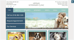 Desktop Screenshot of hernasvetclinic.com